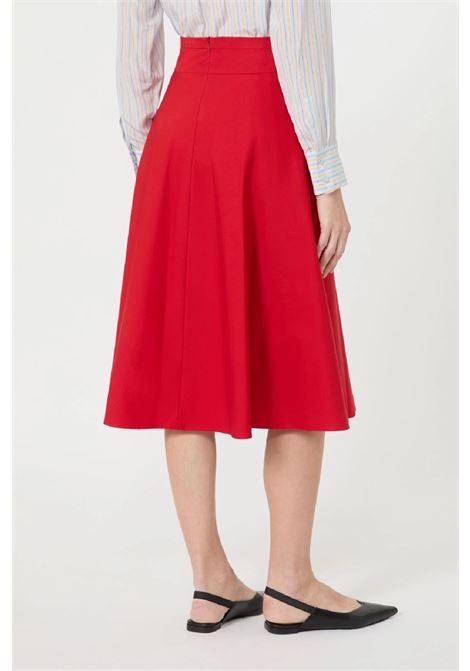 Gonna a pieghe in cotone MAX MARA Studio | 2616101021600003